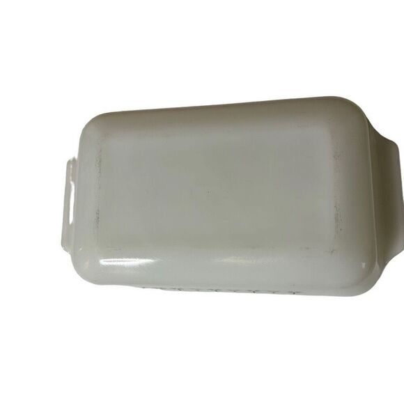 Fire King ANCHOR HOCKING 1.5Q Casserole Dish Atomic Star Candle Glow 432 Vintage - Picture 5 of 9